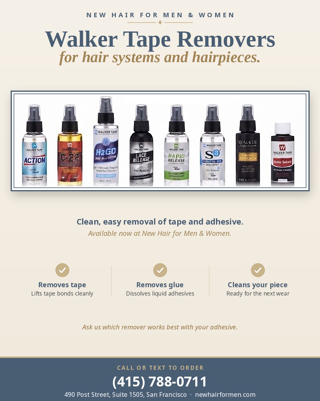 Walked Tape Glue Removers